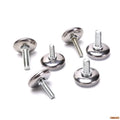 4 Pcs Adjustable Steel Furniture Legs Anti-slip Base Table Cabinet Leg Pad Feet Leveler M6 M8 Screw Metal Furniture Foot Level