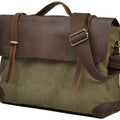 Vintage Military Canvas Leather Men Messenger Bag Men Shoulder Bag Men Bag tote Handbag Leather Briefcase Crossbody Bag Sling