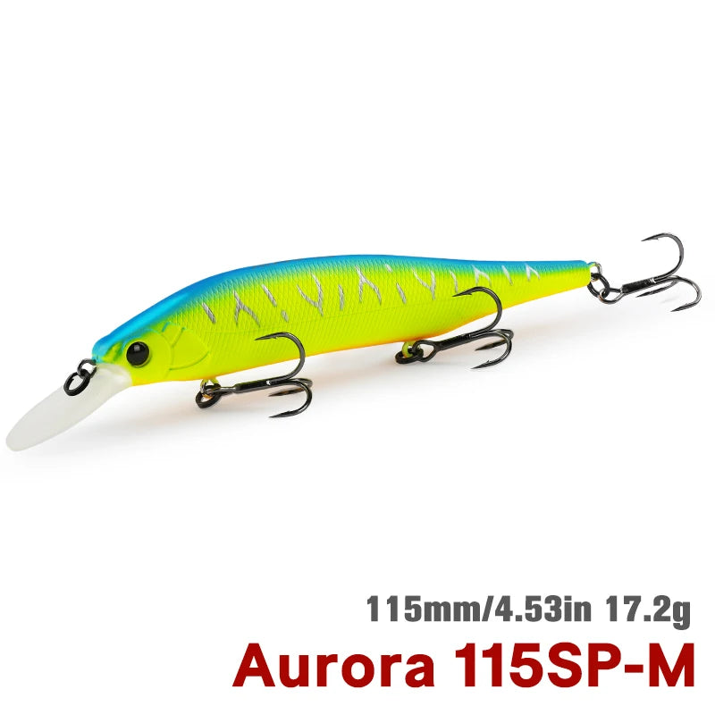 TSURINOYA 115mm 17.2g Suspending Minnow Fishing Lure - View 18 | SAMAG