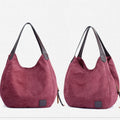 Simple Style Canvas Shoulder Bags For Women Large Capacity Handbag Fashion Shopper Totes Bag High Qualty Purse bolsa feminina