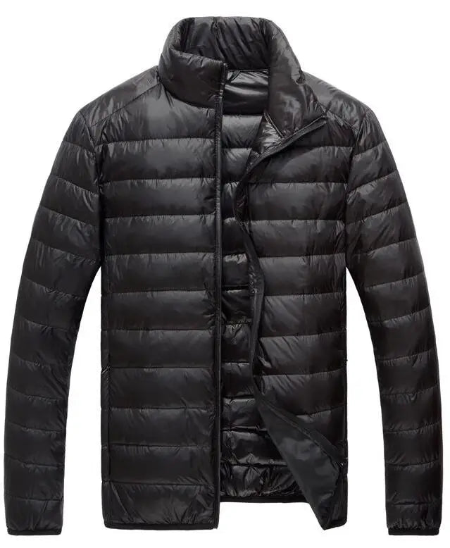 2026 Royal Blue Hooded Parkas Men's Zipper Control Winter Jacket Fashion Hot Sale Jaqueta Plus Size S-5XL Lightweight Warm Coats