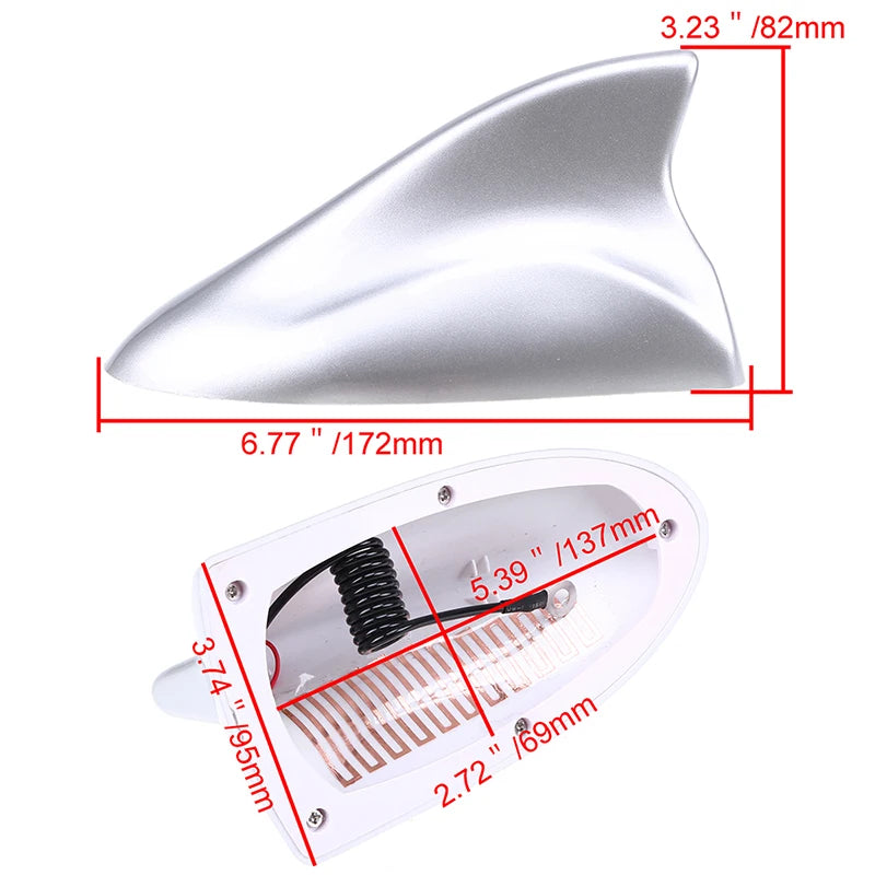 Car Shark Fin Antenna Roof Decoration Aerial Radio FM Signal for Ford Fiesta Kia BMW Citroen C4 Mini Cooper Opel 안테나 форд фиеста