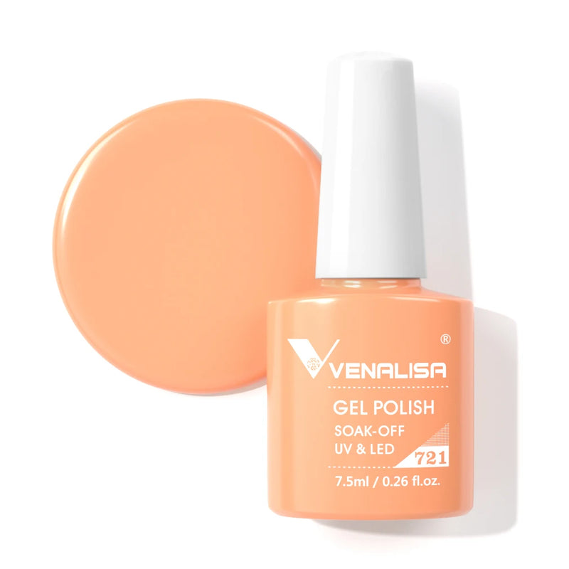 VENALISA Non Cleansing Topcoat Nail Art 7.5ml Soak off Base Coat Foundation No Wipe Top Coat Nail Gel Funny Bunny Gel Varnish