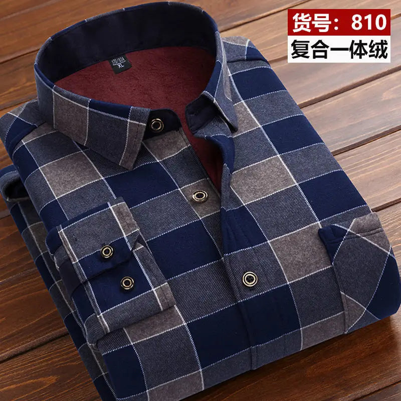 Winter Men's fashion smart casual striped long Sleeve | SAMAG
