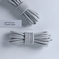 1pair Round Shoelaces Polyester Solid Classic For Yezy Sports Boot Bold Shoeslace Sneaker Shoe Laces Shoes Strings