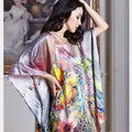 100% Mulberry Silk Nightgowns For Women  Long   Silk Nightdress  Real Silk sleepwear  Ladies Female   Gift Loose Large Free size