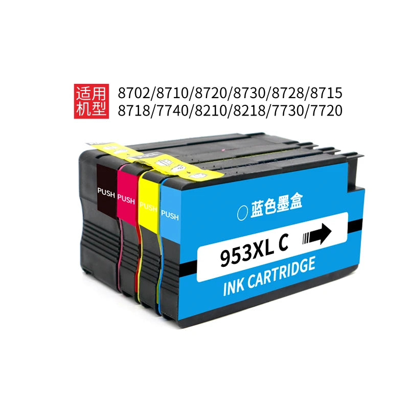 For HP 953XL 953 XL HP953 Compatible Ink Cartridge For HP Officejet Pro 7740 8210 8710 8720 8725 8740 Printer