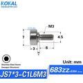 1pcs Screw Bearing M3/M4/M5/M6 SUS304 Stainless Shaft Ball NTBG BJL01 External Thread 608/626/6000 - Visuel 7 | SAMAG