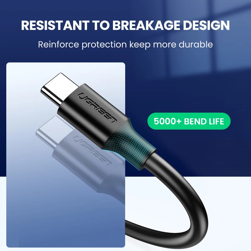 UGREEN USB C Cable 5Gbps USB3.0 A to USB C for iPhone 17 16 15 iPad Samsung S25 S24 for Switch M2 SSD NVME USB3.0 Data 18W Cable
