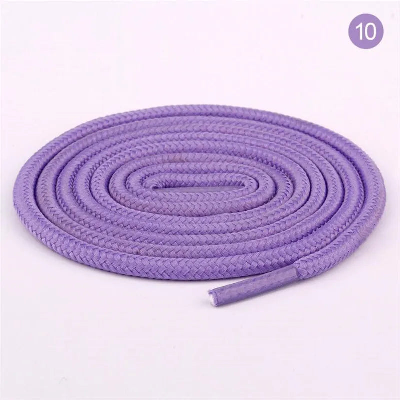 1 Pair Round Shoelaces Top Quality Polyester Classic Off White Shoe laces Do not fade Outdoor Leisure Sneakers Shoe lace Unisex