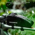 ROCKBROS Bicycle Bag Waterproof Cycling Top Front Tube Frame Bag Large Capacity MTB Road Bicycle Pannier Black Bike Accessories