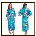 Half Sleeve Loose Style Woman Japanese Kimono Satin Silk | SAMAG