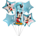 5pcs Mickey Minnie Head Birthday Party Decoration Balloon Helium Foil Balloons Baby 1st Baby Shower Air Globos Kids Toys Ball