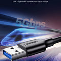 UGREEN USB C Cable 5Gbps USB3.0 A to USB C for iPhone 17 16 15 iPad Samsung S25 S24 for Switch M2 SSD NVME USB3.0 Data 18W Cable