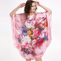 19MM100% Mulberry Silk Nightgowns For Women  Long Silk Nightgown Women Nightdress  Floral Real Silk sleepwear Ladies Female Gift