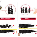 4 Chocolate Brown Water Wave Bundles Ombre Colored Deep Curly Raw Human Hair Bundles Deal Hair Extension Hair Weave Double Weft
