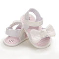 Infant Baby Girls Summer Sandals with Flower Soft Sole Newborn Toddler First Walker Crib Dress Shoes