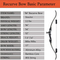 56inch Recurve Bow Right Hand Outdoor Hunting with 30" | SAMAG