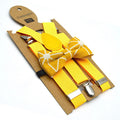 Baby Kids British Style Suspenders and Bow Tie Set Boys Braces Bowties Girls Tirantes Popular Three Clip Suspenders Elasticity