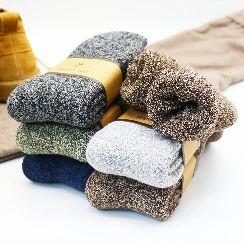 Winter Men's Merino Wool Socks Super Thick Warm Harajuku | SAMAG