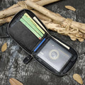 Men Crazy horse Genuine Leather Coin Wallet Real Leather Snap Short Purse Women Coin Pocket Zip Around Small Trifold Pocket