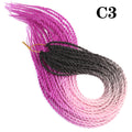 AZIR Senegalese Twist Hair Crochet Braids 24 inch 30 Roots/pack Synthetic Crochet Hair Senegalese Braids Twist Hair for Braids