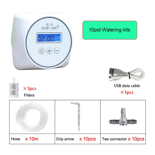 New Intelligent Drip Irrigation Water Pump Timer System Garden Plant Automatic Irrigation Controller Timer Watering Device Set