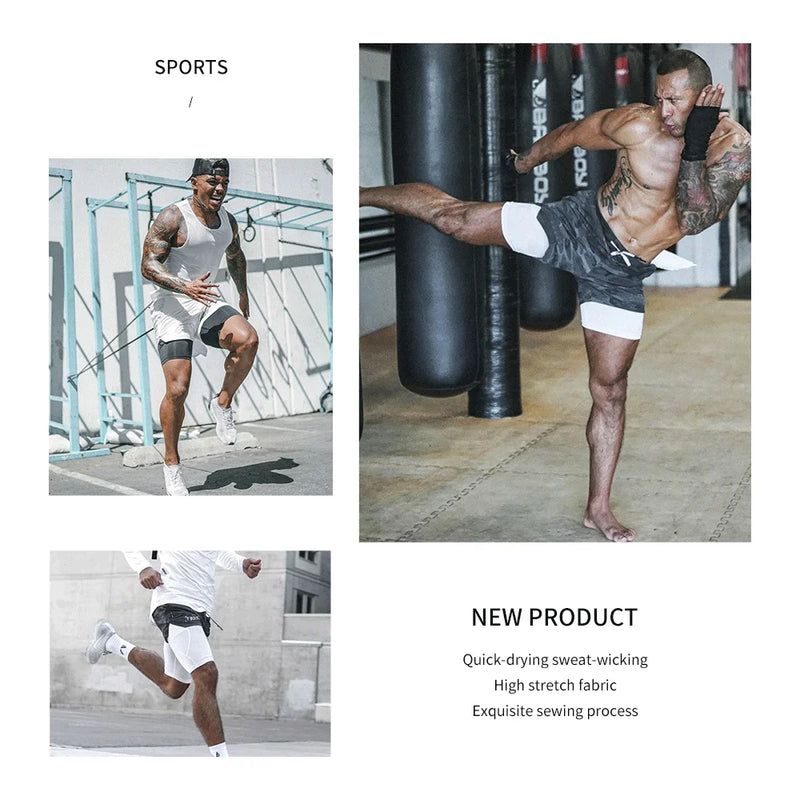 Summer Running Shorts Men Sports Jogging Fitness Training | SAMAG