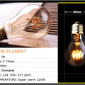 Retro Dimmable LED Edison Bulb E27 3W Gold Spiral Filament ST64 G125 Ampoule LED Lamp Incandescent Chandelier Decorative Lightin