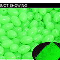 INFOF 100-500pcs/lot Soft Egg Beads Fishing Stop Luminous Oval Rubber Stopper Night Fly Fishing Accessories pesca