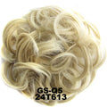 Jeedou Messy Bun Chignon Donut Hair Pad Elastic Hair Rope Rubber Band Synthetic Hairpiece Hair Accessories for Women