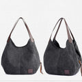 Simple Style Canvas Shoulder Bags For Women Large Capacity Handbag Fashion Shopper Totes Bag High Qualty Purse bolsa feminina