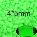 INFOF 100-500pcs/lot Soft Egg Beads Fishing Stop Luminous Oval Rubber Stopper Night Fly Fishing Accessories pesca