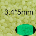 INFOF 100-500pcs/lot Soft Egg Beads Fishing Stop Luminous Oval Rubber Stopper Night Fly Fishing Accessories pesca