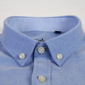 S~6XL Cotton Oxford Shirt For Men's Long Sleeve Plaid | SAMAG