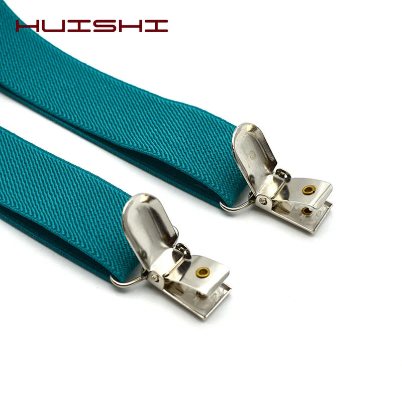 Baby Kids British Style Suspenders and Bow Tie Set Boys Braces Bowties Girls Tirantes Popular Three Clip Suspenders Elasticity