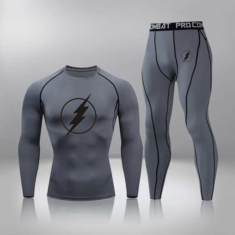 Men's Warm Base Coat Thermal Underwear Set Winter Cosy Line For Hunting Hiking Active Sports Track And Field Team,Football Sport