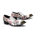 Men Pointed Toe Metal Ti Men's Dress  Fashion Handmade Chain Mens free shiping newest 2021-2 spring