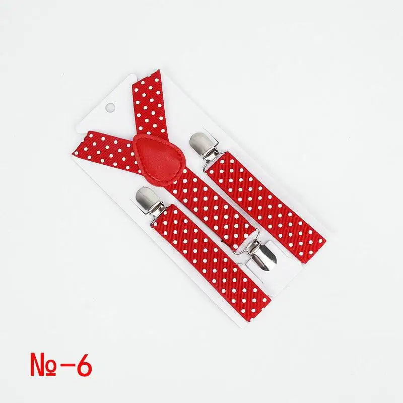 Fashion Polka Dot Colorful Children Belt Baby Boys Girls Suspenders Clip - on Y - Shape Braces Elastic - Visuel 13 | SAMAG