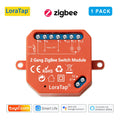 LoraTap Tuya ZigBee 3.0 2 Gang Light Switch Relay Module Google Home Alexa Echo Remote Control Work with Zigbee2MQTT DIY