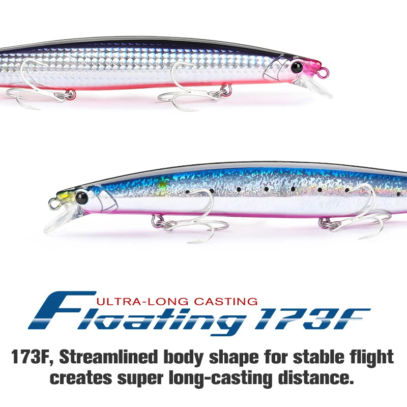TSURINOYA 173F Ultra-long Casting Floating Minnow 173mm | SAMAG