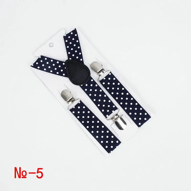 Fashion Polka Dot Colorful Children Belt Baby Boys Girls Suspenders Clip - on Y - Shape Braces Elastic - Visuel 10 | SAMAG