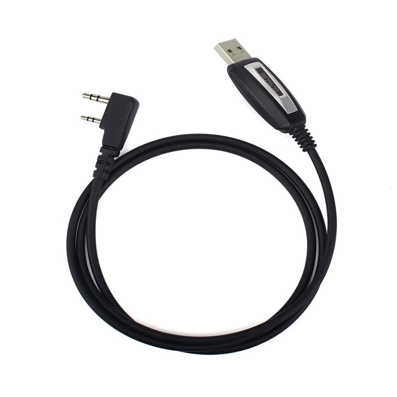 Retevis TK3107 H777 Walkie Talkie Two-pin USB Programming Cable for Baofeng UV-5R UV-82 Retevis RT22 RT15 RT81 Win XP/7/8 System
