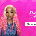 Siyun Show Loose Deep Wave Wig 30 Inch 13X6 HD Transparent Lace Frontal Wig 250 Density Lace Front Human Hair Wigs For Women