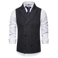 Vest Men Double Breasted Suit Vests Men Mens Sleeveless Suit Vest Waistcoat Vintage Formal Blazers Waistcoat for Wedding chaleco