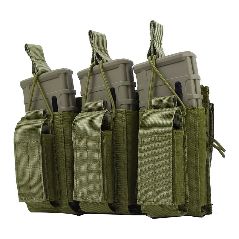 Tactical Molle Magazine Pouch Tactical Pouch Single/Double/Triple Rifle Pistol Mag Pouch 2-Layer Cartridge Holder for M4 M14 M16