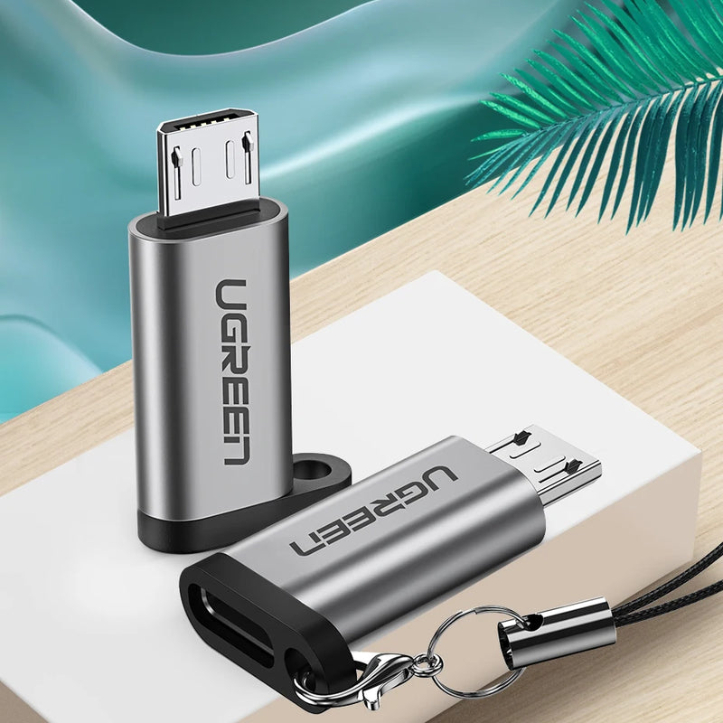 Ugreen USB Type-C Adapter Type C To Micro USB Female To Male Converters For Xiaomi Samsung Charger Data Cable USBC USB C Adapter
