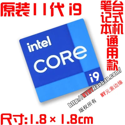 New Original 11-Generation Core i9 i7 i5 i3 Evo Certified Notebook Desktop Computer Cpu Sticker Label