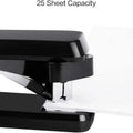 Swing-Arm Swivel Stapler  25 Sheet Capacity 360 Degree Rotate Desktop Staplers For Booklet Or Book Binding Black