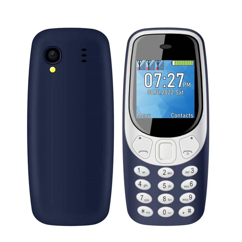 SERVO Small Mobile Phone Bluetooth Dialer Magic voice Low Radiation Telephone Call Recording 2/3 SIM GSM Unlocked Mini Cellphone